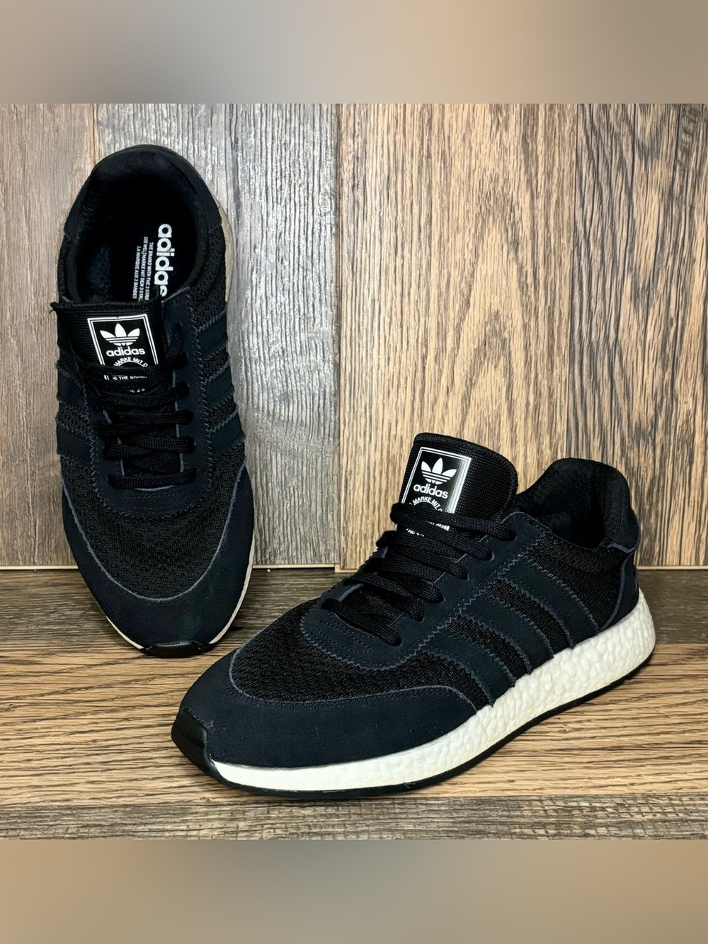 adidas I-5923 Core Black/White Sneakers D96608 Men’s Size 10.5 w/New Insoles!